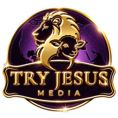 Try Jesus Media lion and lamb logo
